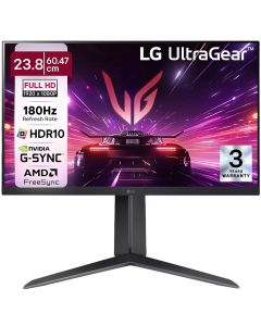 LG 23.8 inch IPS Gaming Monitor with HDR10, NVIDIA G-SYNC Compatible, AMD FreeSync, HDMI 24GS65F 