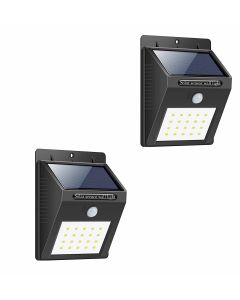 Bigsavings. Light-Solar Powered Cordless Outdoor Led Motion Sensor Path and Security Light - Pack of 2, Multicolor