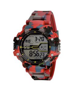 NV army V2A Military Red Resin Analog-Digital Men's Watch