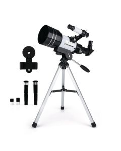 Nio F30070M 15X-150X Zoom HD Focus Astronomical Telescope with Portable Tripod Stand, Phone Holder for Kids, Adults, Beginners