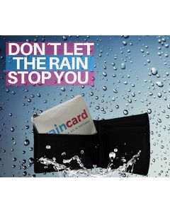 Rain Card Disposable Unisex Pocket Size Easy to Carry Digi Raincoat Free Size