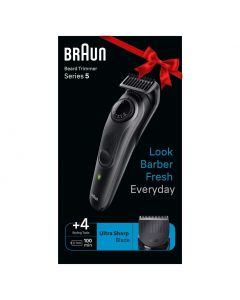 Braun Beard Trimmer With 39 Length Settings, 100-Min Runtime, Precision Trimming Comb BT5410