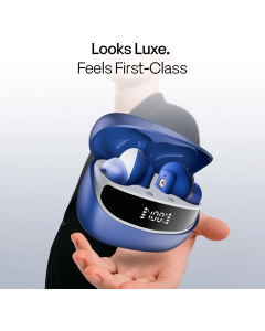 Number Navo Buds Z1 Earbuds With  Digital Display, 72H Playtime, 4Mic ENC, Dual Pairing, Hi-Bass Bluetooth