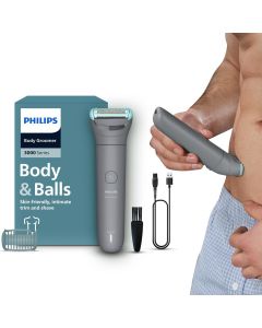 Philips Men's Body & Balls Trimmer With 60min runtime, Clinically Tested on Sensitive Skin BG3470