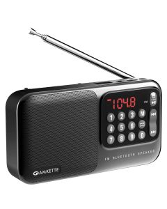 Amkette Pocket Mate FM Radio with Bluetooth Speaker - Type C Charging