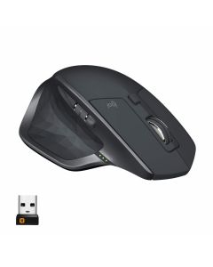 Logitech MX Master 2S Bluetooth Wireless Mouse With 4000 DPI Any Surface Tracking, 7 Buttons For 