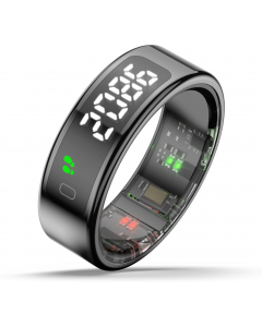 Pebble Halo Smart Ring With Display, Gesture Controls, Health Tracker & Sleek Design