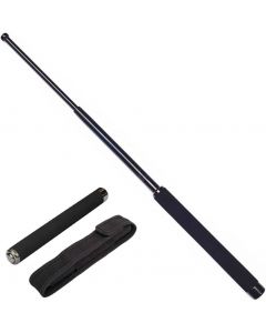 Panther Extending Portable Folding Stick Tool Stainless Steel Telescopic Rod - Self Defence Stick Walking Stick Black