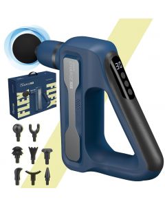Caresmith CHARGE Flex Cordless Massager With Deep Tissue Percussion, 8 interchangeable heads, 30W POWERFUL MOTOR