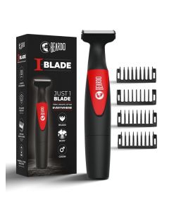 Beardo Multipurpose I Blade Trimmer & Shaver for Beard, Body, Hair & Groin With 4 Trimming Combs, 90 min. Run Time, USB TYPE C