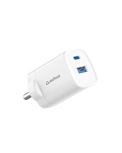 Stuffcool Nuevo 25W Dual Port Wall Charger Adaptor for Fast-Charging iPhones, Samsung and Google Phones
