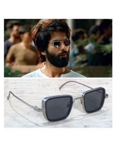 Silver Smooth Leg Covers Lightweight Square Kaabir Singh Sunglasses for Men