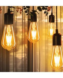 Tungsten Filament Antique Glass Bulb 40-Watts E27 LED Yellow Decorative For Home , Living Room, Restaurant Pack of 1