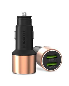 Duracell 36W Fast Car Charger with Dual USB Port, Quick Charge Compatible with iPhone, All Smartphones