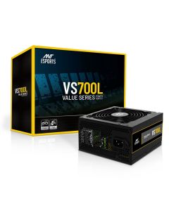 Ant Esports VS700L High Efficiency Gaming Power Supply with 1 x PCIe and 120mm Silent Fan