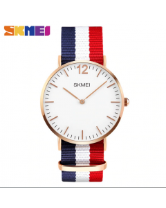 Skmei 1181 Men Ultrathin Dial Quartz  Nylon Strap Watch For Men