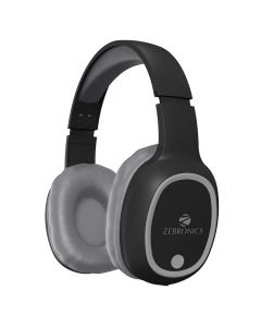 ZEBRONICS THUNDER Wireless Bluetooth 5.3 Headphones with 60H Backup, Gaming Mode, Dual Pairing, ENC, AUX