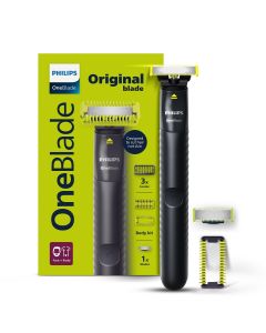 Philips OneBlade Beard & Body Trimmer With Dual Protect Tech Ideal for 1st Trim Designed for Skin Comfort, No Nicks & Cuts QP 1624/10