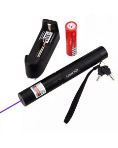 Tiger High Power Military 500mW Green Beam Rechargeable Laser Pointer with Adjustable Cap 