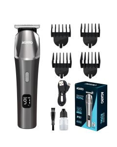 AGARO Royal Beard Trimmer With Metal Body, Fast Charging, 120 Minutes, High Precision, 4 Length Setting Combs