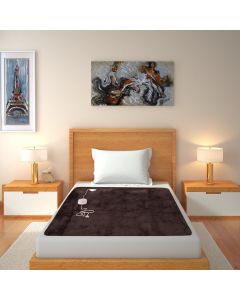 Next Gen Bed Warmer - Electric Under Blanket - Single Bed (Polyester, Brown)