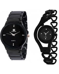 IIK Collection Black Chain Men's watch
