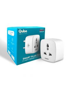 QUBO 10A Wifi + BT Smart Plug With Energy Monitoring for small devices, TVs, Air Purifiers