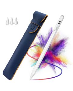 Tukzer Stylus Pen with Palm Rejection Tilt Sensor Precise for Writing/Drawing For iPad 2018-2023, iPad 10.2 Inch, Pro 11 Inch 1/2/3/4, Pro 12.9 inch 3/4/5/6, Air 3/4/5, iPad 6/7/8/9/10, Mini 5/6 Gen
