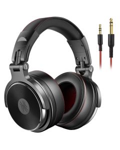 OneOdio Studio Pro 50  Wired Headphones with 50mm Driver, Foldable Lightweight Headphones with Shareport and Mic for DJ Monitoring Mixing Guitar PC TV