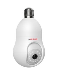 CP PLUS 3 MP Smart Wi-fi Bulb CCtv Camera With 360° Rotation, Motion Tracking & Detection Alert  CP-T31A