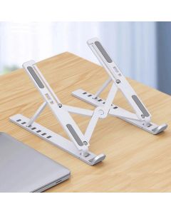 Foldable Laptop Stand Portable Notebook Support Base Holder Adjustable Riser Cooling Bracket for Laptop & Tablet Accessories With 9 Angles Anti-Slip Laptop Riser Compatible with 7-17 inch Laptops