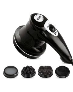 AGARO Atom Electric Handheld Full Body Massager with 3 Massage Heads Variable Speed Settings for Pain Relief and Relaxation, Back, Arms, Leg & Foot
