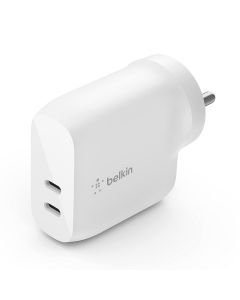 Belkin 40W (20W + 20W) Dual Port Type C Fast Charging Adapter for iPhone 15, 14, 13, 12, iPad