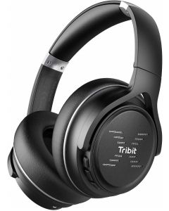 Tribit XFree Go Wireless Headphones with Mic, Deep Bass Sound, Type-C Fast Charge (minor cushion torned)