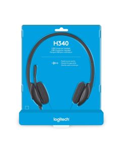 Logitech H340 Wired Headphones With Mic With Noise-Cancelling