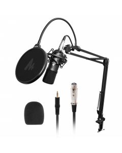 MAONO AU-A03 Podcast Condenser Microphone Kit with Boom Arm Microphone Stand