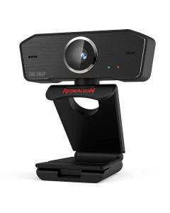 Redragon GW800 Webcam with Dual Mic, 360-Degree Rotation, 30 FPS for Online Courses, Video Conferencing and Streaming