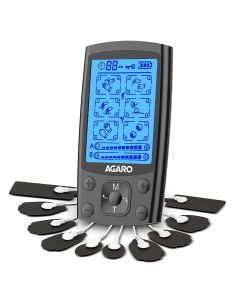 AGARO Dual Channel TENS Massager TM2421 With 24 Modes, 20 Intensity Levels Muscle/Nerve Stimulator for Pain Relief Therapy, Physiotherapy 