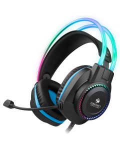 Zebronics Jet PRO Premium Gaming Headphone with 40mm Neodymium Drivers, 2 Meter Braided Cable, LED In Headband, 