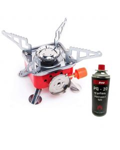 Zip Portable Gas Stove Burner For travelling With Stainless Steel body, Storage Bag