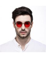 CostaRica Red Round Pulse Sunglasses