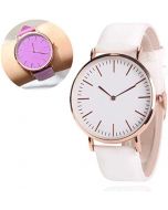 The Shopolic Analog White to Pink Color Changing Watch for Girls and Women