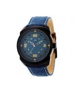sylys Trendy Analog Black Dial Blue Leather Strap  Men Watch  With 1 Year Warranty