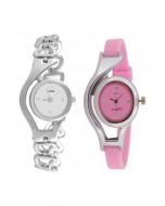 Virat Analogue Silver Dial Girls Pack of 2 Watches