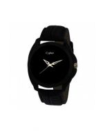 Cypher Black Strap Casual  Analogue Black Dial Men's Watch 201 