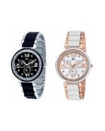 IIK Collection Analogue Multicolor Dial Women's Combo Pack of 2 Watch SBGW