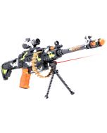 Nord 25 musical army style toy gun for kids with music, lights and laser light (Multi color)