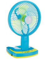 JY SUPER 5590 Portable Powerful Rechargeable Fan with 21SMD lights With 6 Month Warranty