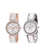 IIK Collection Analogue Multicolor Dial Women's Combo Pack of 2 Watch GWSW