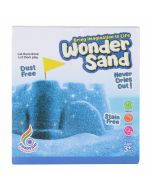 WMac Wonder Sand 500 Grams for Play. Smooth Sand for Kids (Blue 500 Grams), ONE Big Mould Inside (Without Tray)